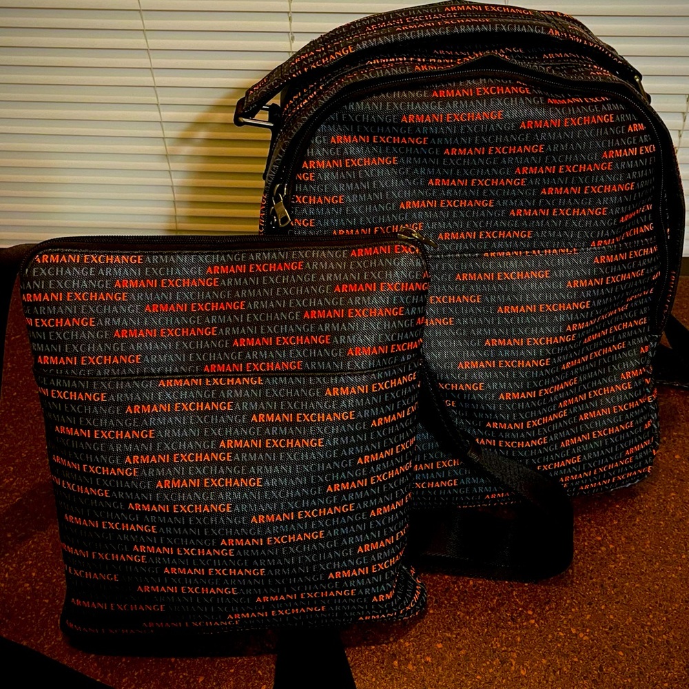 SET OF TWO ARMANI EXCHANGE BAGS